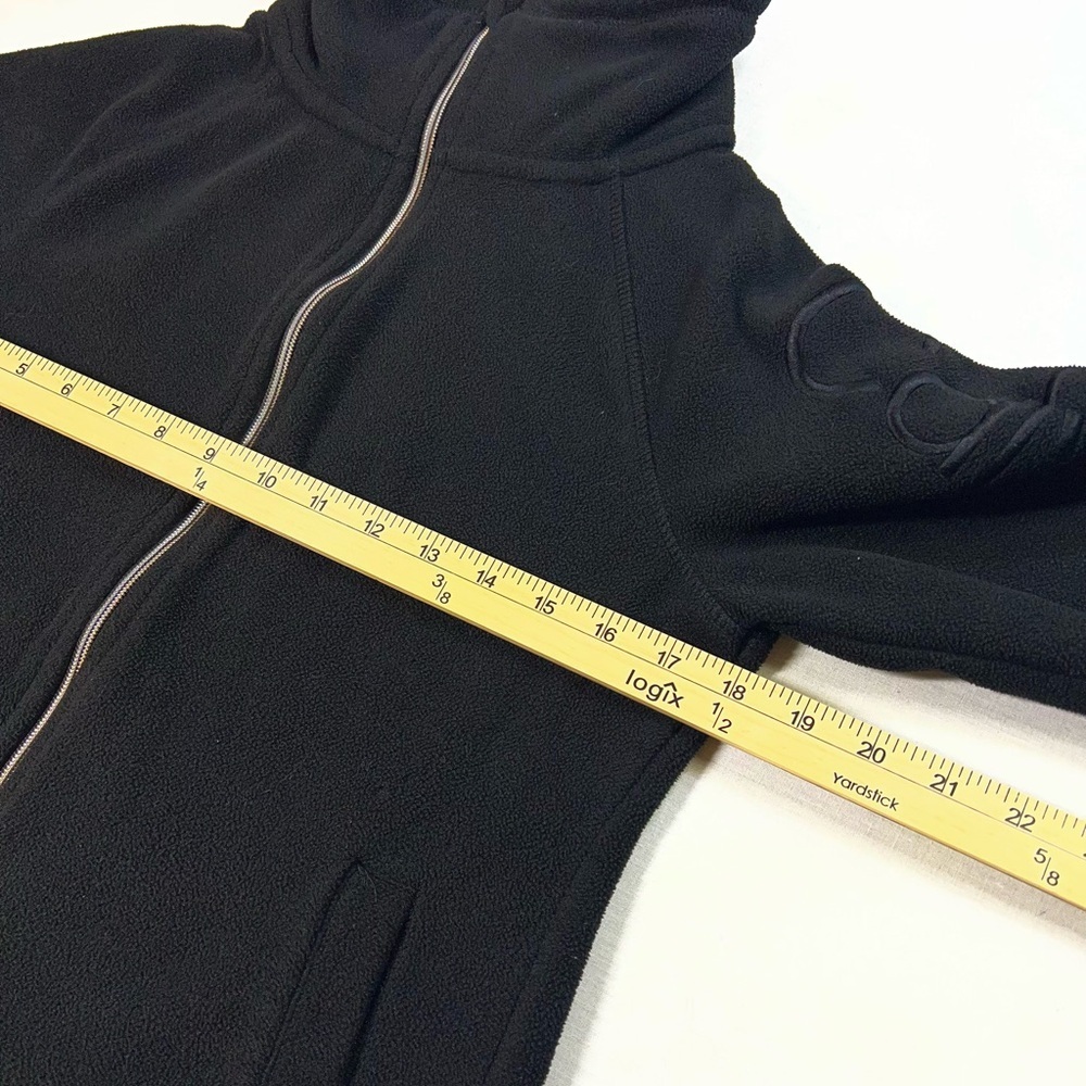 Calvin Klein Black Full Zip Up Fleece Long Sleeve Women's Size PS/PP/PCH - Picture 10 of 10